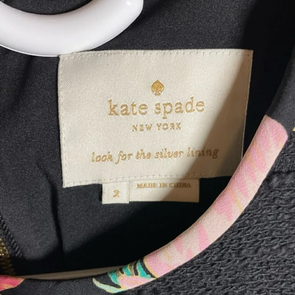 Kate Spade New York Blossom Trim Tweed A-Line Dress size 2